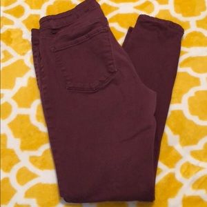 Maroon Refuge jeans size 8